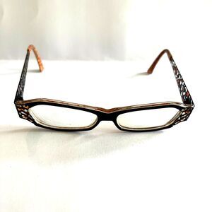 Jean LaFont Paris Eyeglasses 116ed Barque France Frames Only Orange 55-13-139